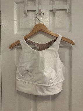 Lululemon High Neck White Bra (Size 14)